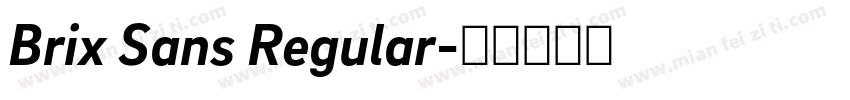 Brix Sans Regular字体转换